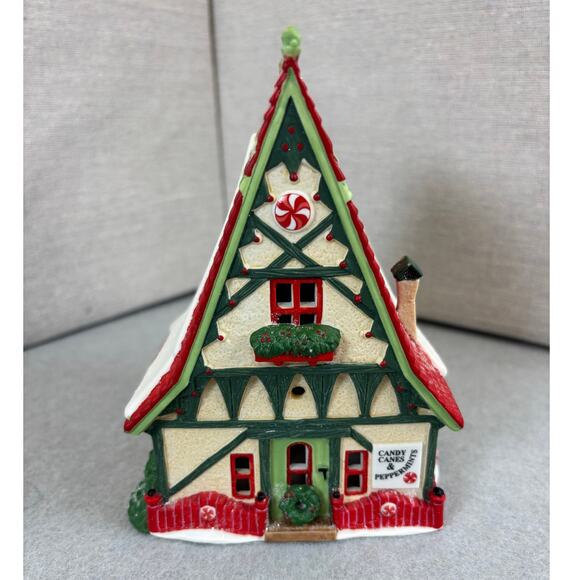 Dept. 56 Candy Cane & Peppermint Shop North Pole 56.56390 - Picture 1 of 9